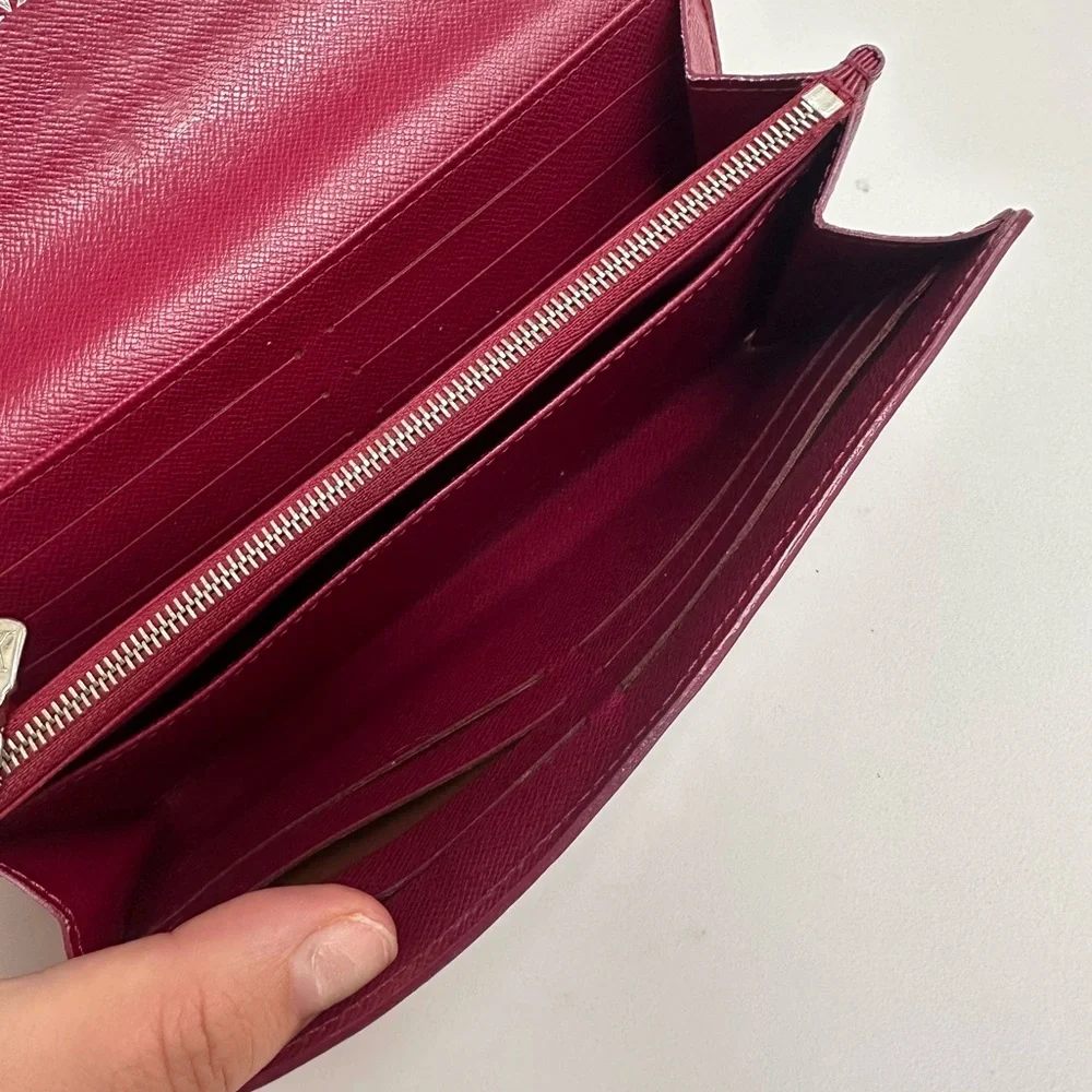 Louis Vuitton Red Epi Leather Wallet - Picture 3 of 16